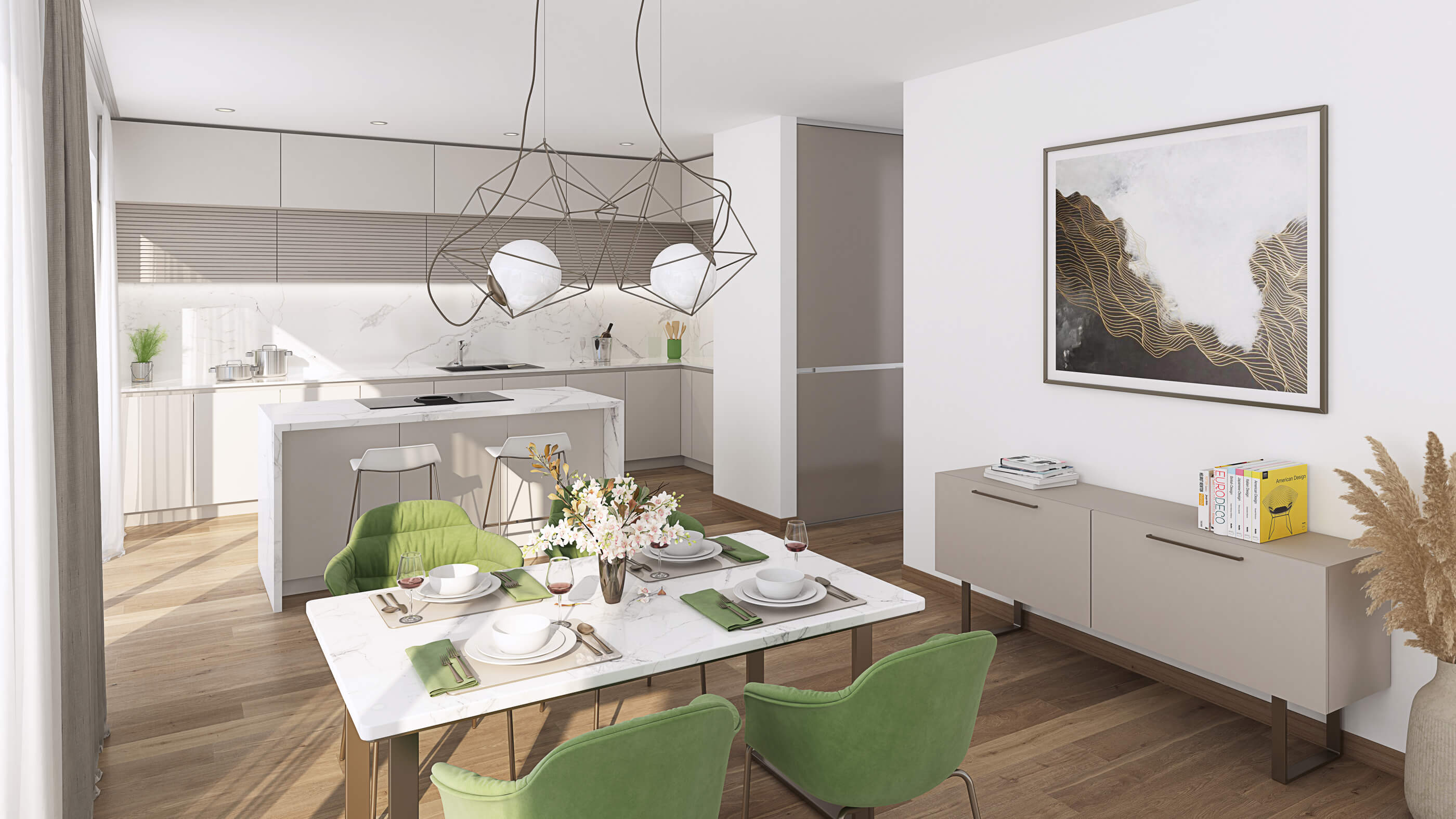 Eigentumswohnungen Landwehr Quartier Hattersheim - Baufeld 5 - Innenansicht Eigentumswohnungen Landwehr Quartier Hattersheim - Baufeld 5 - Innenansicht