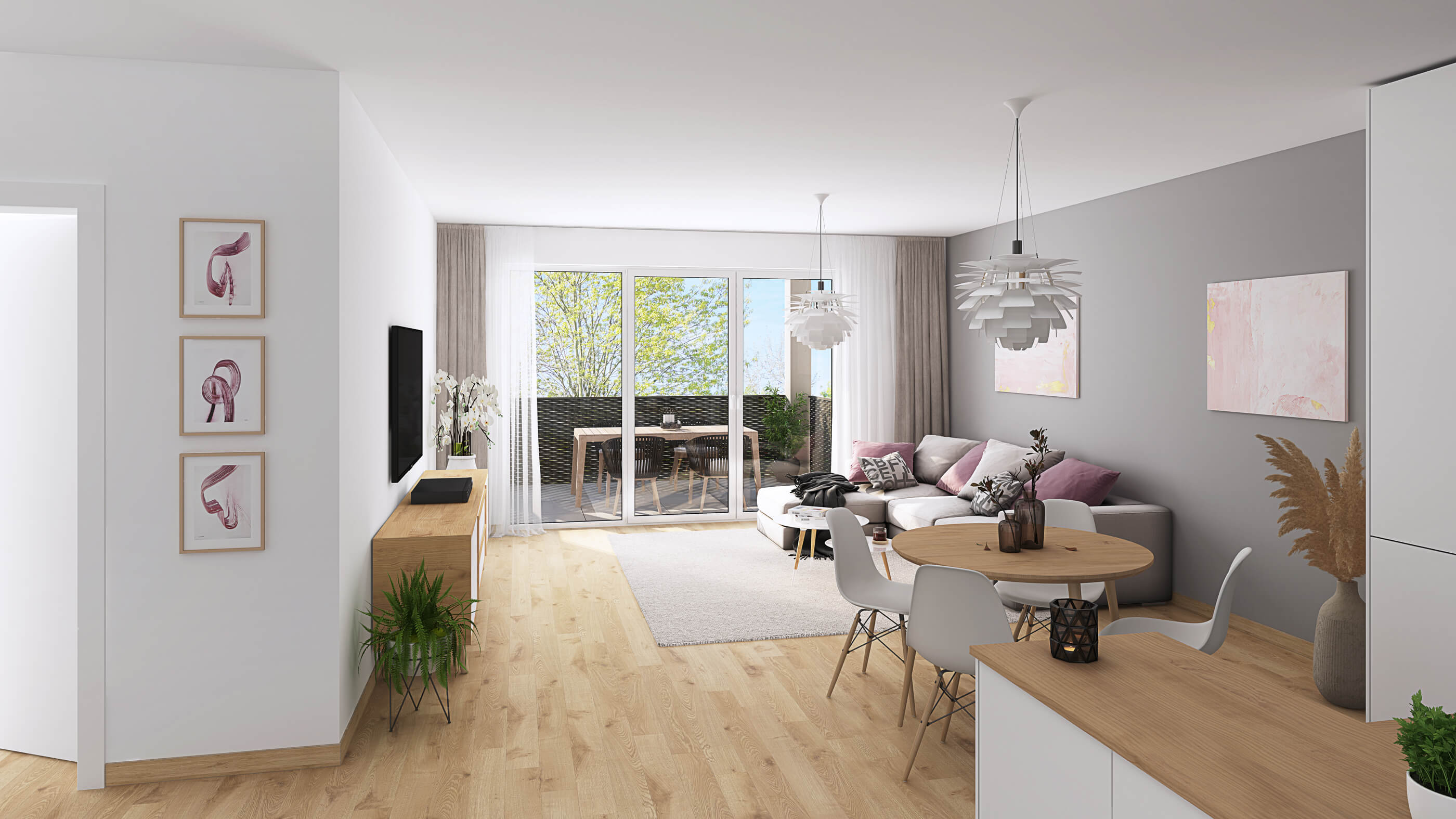 Eigentumswohnungen Landwehr Quartier Hattersheim - Baufeld 5 - Innenansicht Eigentumswohnungen Landwehr Quartier Hattersheim - Baufeld 5 - Innenansicht