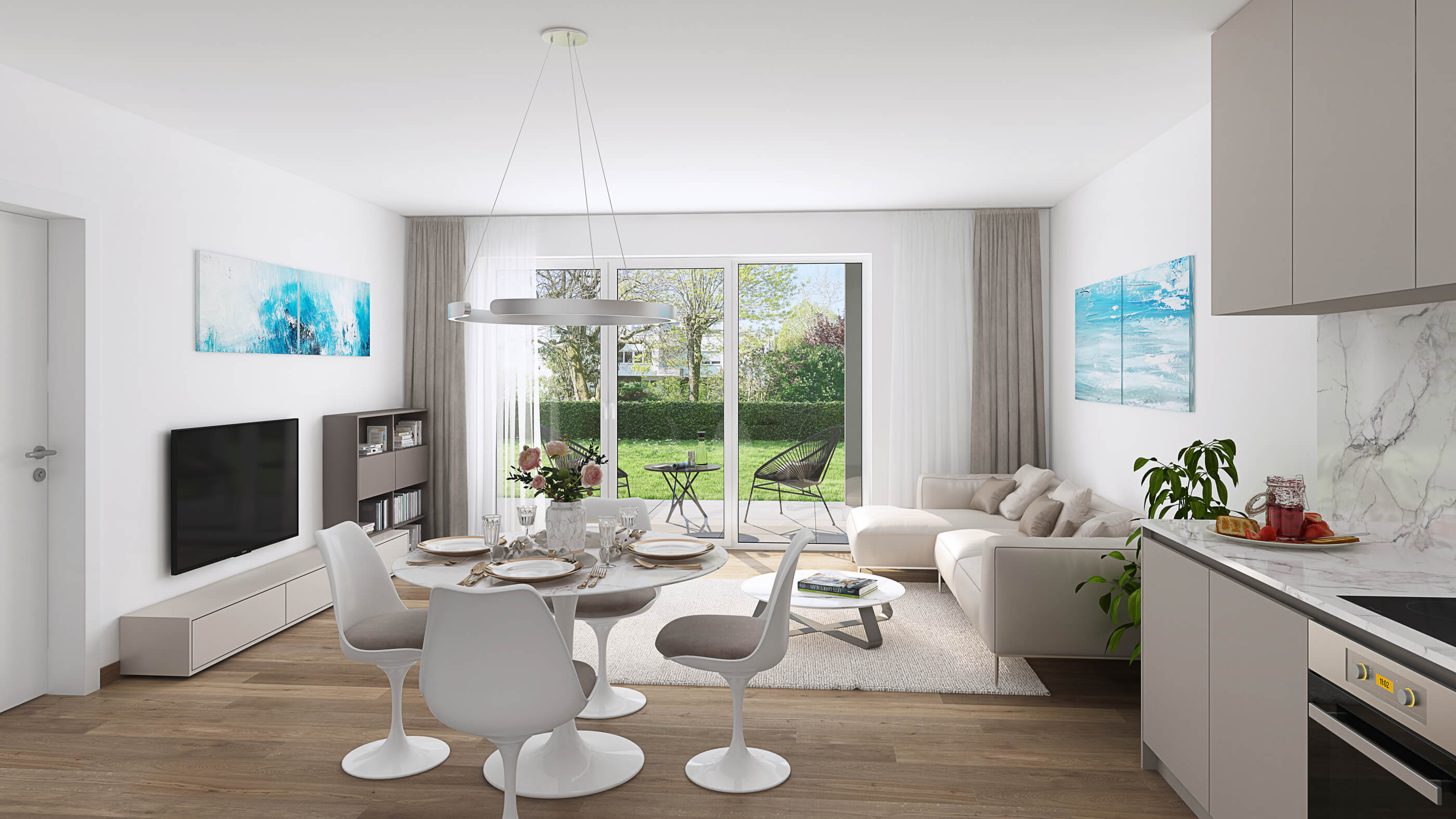 Eigentumswohnungen Landwehr Quartier Hattersheim - Baufeld 5 - Innenansicht Eigentumswohnungen Landwehr Quartier Hattersheim - Baufeld 5 - Innenansicht