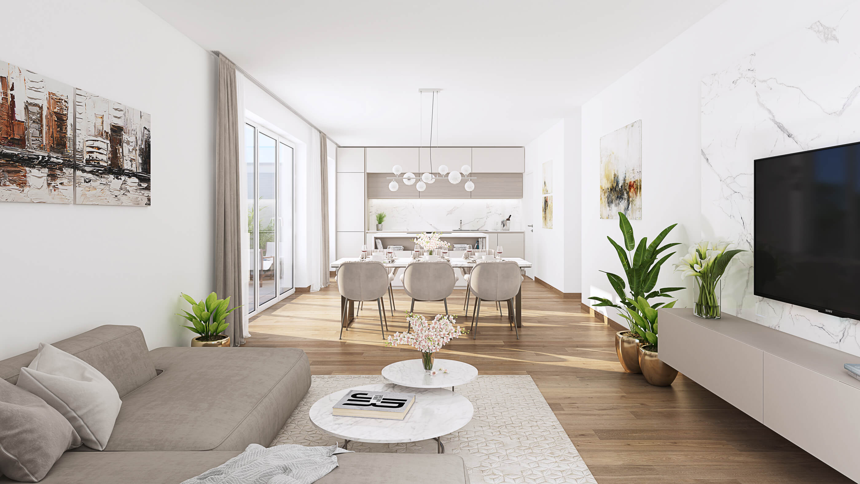 Eigentumswohnungen Landwehr Quartier Hattersheim - Baufeld 5 - Innenansicht Eigentumswohnungen Landwehr Quartier Hattersheim - Baufeld 5 - Innenansicht