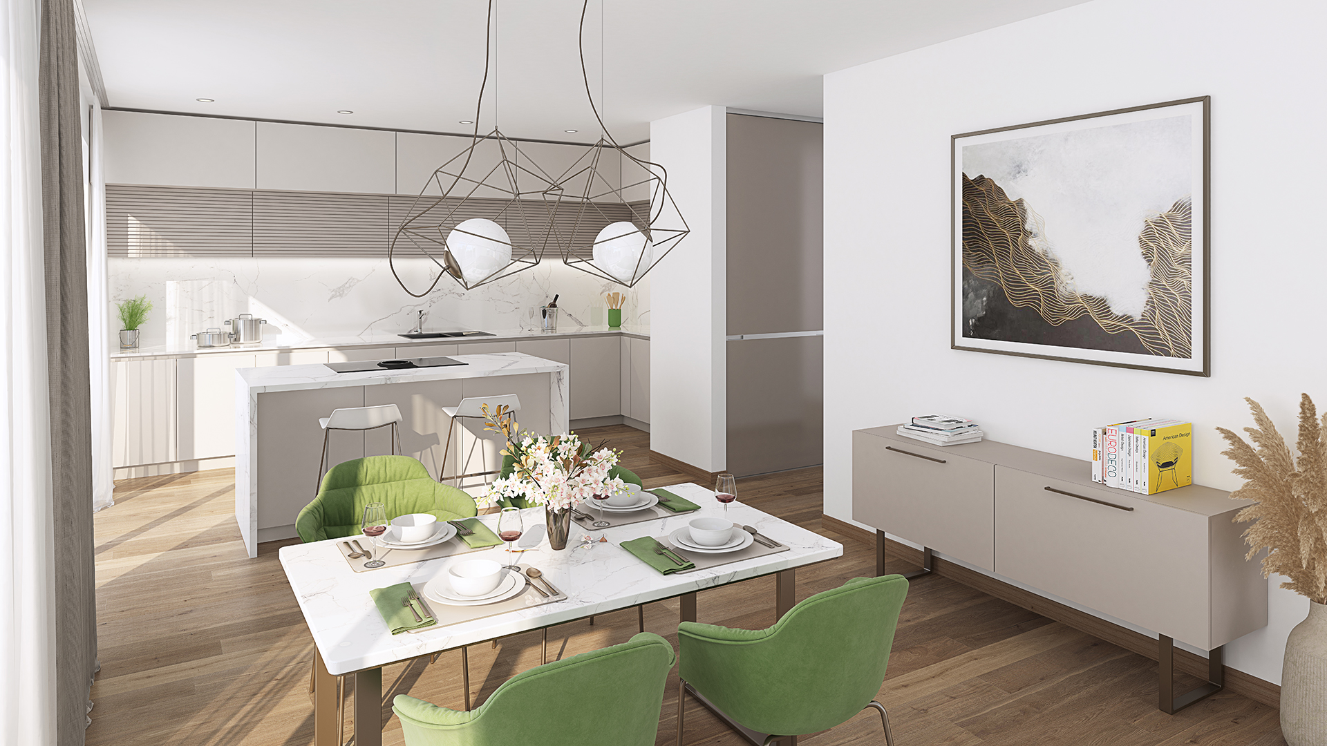 70% verkauft: Exklusiv und lichtdurchflutet: 2-Zimmer-Penthouse mit Dachterrasse (KfW55) - KB00010/G5/E5/Eh2