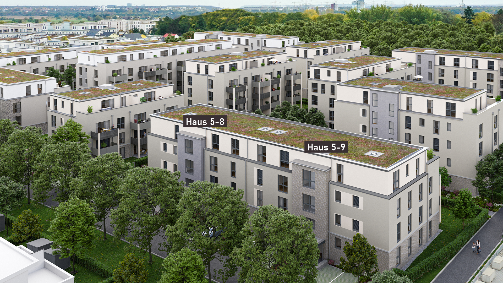70% verkauft: Hoch hinaus: Elegantes 3-Zimmer-Penthouse, KfW55 mit großer Dachterrasse, Hattersheim - KB00010/G9/E4/Eh1