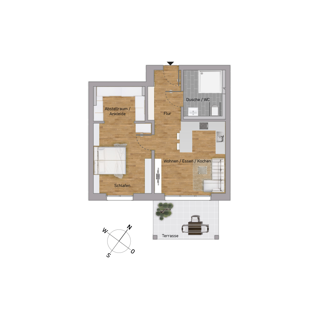 Rollstuhltaugliche 2-Zi.-ETW inkl. Garten. Ihr neues Zuhause noch 2025 - KB00002/G5/E2/Eh2