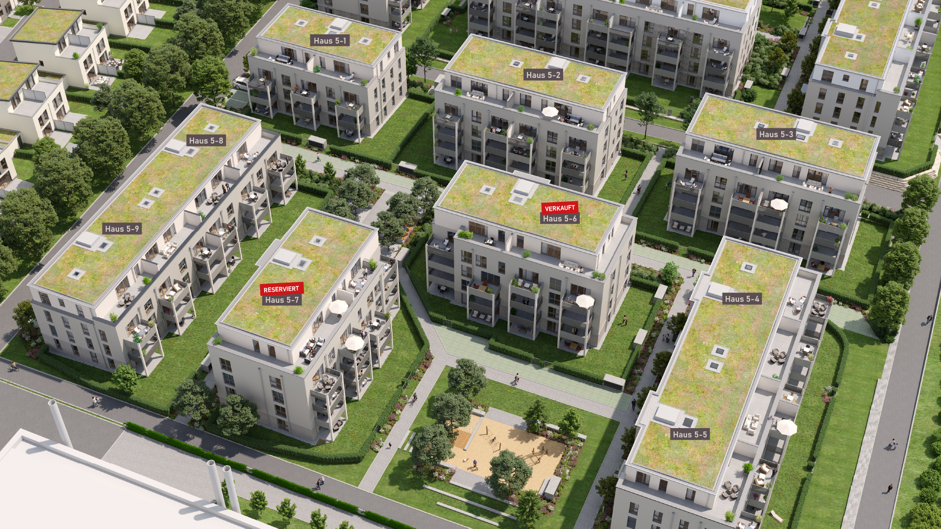 70% verkauft: Hoch hinaus: 4 Zi. im 3. OG mit Balkon (KfW55) - KB00010/G5/E4/Eh3